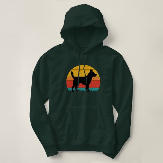 Dog Silhouette at Sunset Hoodie (Design voorkant)