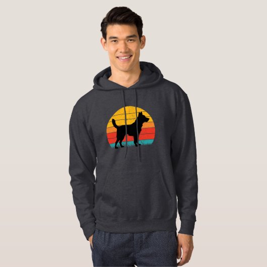 Dog Silhouette at Sunset Hoodie (Voorkant volledig)