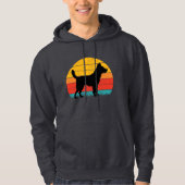 Dog Silhouette at Sunset Hoodie (Voorkant)