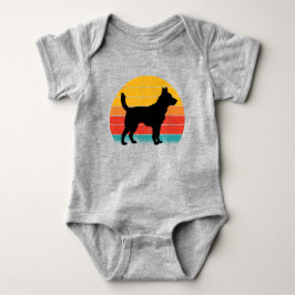 Dog Silhouette at Sunset Romper