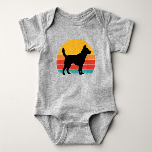 Dog Silhouette at Sunset Romper (Voorkant)