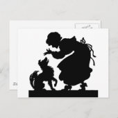 Dog Silhouette Briefkaart (Voorkant / Achterkant)