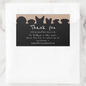 Dog Silhouette Groomer dank u rechthoekige stok Rechthoekige Sticker (Tas)