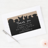 Dog Silhouette Groomer dank u rechthoekige stok Rechthoekige Sticker (Envelop)