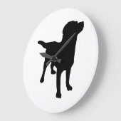 Dog Silhouette Grote Klok (Hoek)
