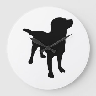 Dog Silhouette Grote Klok