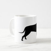 Dog Silhouette Koffiemok (Voorkant links)