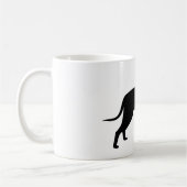 Dog Silhouette Koffiemok (Links)
