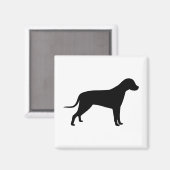 Dog Silhouette Magneet (Voorkant / Achterkant)