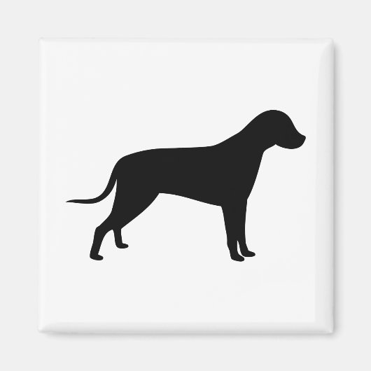 Dog Silhouette Magneet (Voorkant)