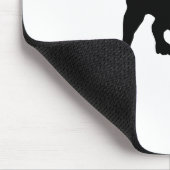 Dog Silhouette Muismat (Hoek)