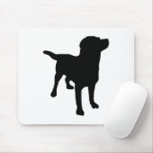 Dog Silhouette Muismat (Met muis)