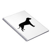 Dog Silhouette Notitieboek (Rechterzijde)