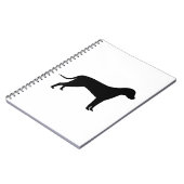 Dog Silhouette Notitieboek (Linkerzijde)