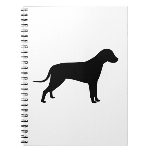 Dog Silhouette Notitieboek (Voorkant)
