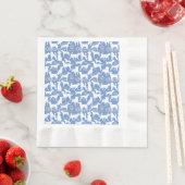 Dog silhouette Pattern.White.03 Lblue BG Servet (Insitu)