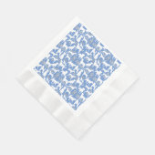 Dog silhouette Pattern.White.03 Lblue BG Servet (Hoek)