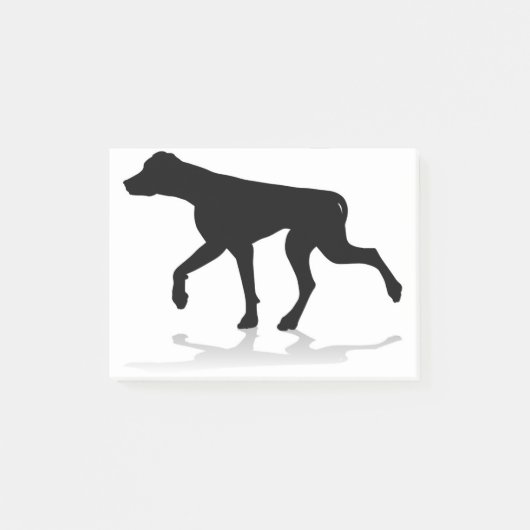 Dog Silhouette Pet Animal Post-it® Notes (Voorkant)