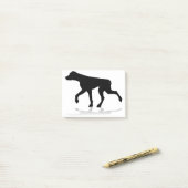 Dog Silhouette Pet Animal Post-it® Notes (Op bureau)