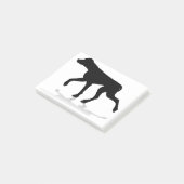 Dog Silhouette Pet Animal Post-it® Notes (Schuin)