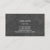 Dog Silhouette Pet Care Chalkboard Visitekaartje (Achterkant)