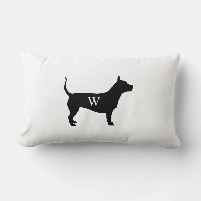  Dog Silhouette Pillow Kussen (Voorkant)