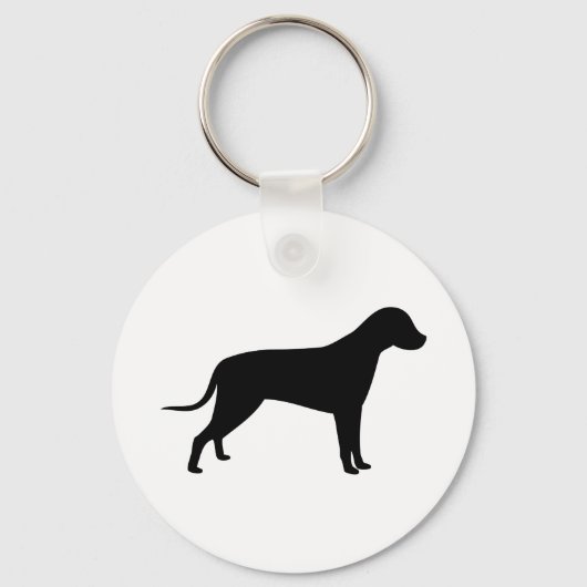 Dog Silhouette Sleutelhanger (Voorkant)