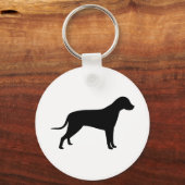 Dog Silhouette Sleutelhanger (Voorkant)