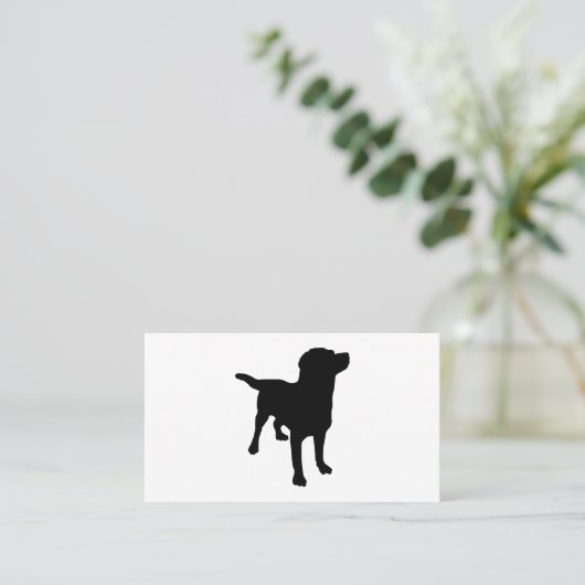 Dog Silhouette Visitekaartje (Staand voorkant)