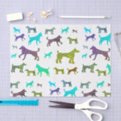 Dog Silhouette Weefpapier Tissuepapier (Craft)