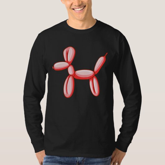 Dog Simple Balloon Design T-shirt (Voorkant)