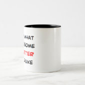 dog sitter, awesome tweekleurige koffiemok (Center)