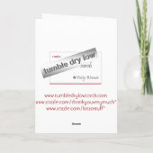 Dog-Sitter bedankt kaart (Achterkant)