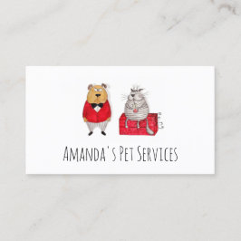 Dog Sitter Cat Sitter Pet Services Grooming Visitekaartje