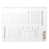 Dog Sitter Dagboek voor Dierenzaken Notitieblok (Voorkant)