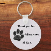 Dog Sitter Dank u unieke huissleutel Sleutelhanger (Voorkant)