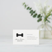 Dog Sitter | Dog Bone Icon Visitekaartje (Staand voorkant)