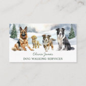 Dog Sitter en Dog Walker Visitekaartje (Voorkant)