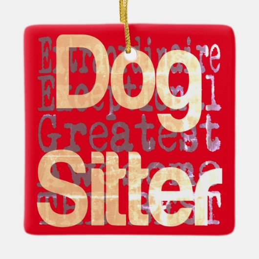 Dog Sitter Extraordinaire Keramisch Ornament (Voorkant)
