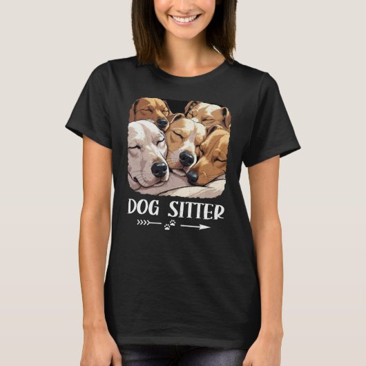 Dog Sitter Graphic T-shirt (Voorkant)