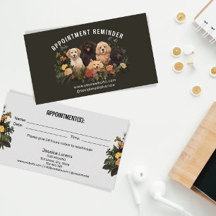 Dog Sitter Groomer Pet Care Afspraak Visitekaartje