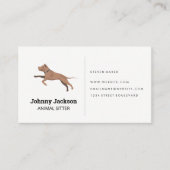 Dog Sitter | Hond aan de gang Visitekaartje (Voorkant)