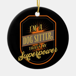 Dog Sitter Keramisch Ornament