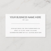 Dog sitter, pad met hart visitekaartje (Achterkant)