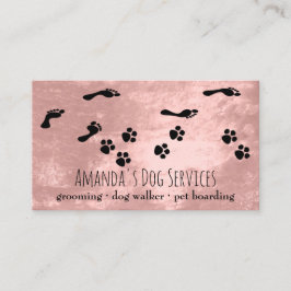 Dog Sitter Pet Services Grooming Pw Blush Visitekaartje