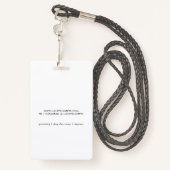 Dog Sitter Photo Pet Services Badge (Achterkant met draagriem)