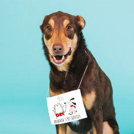 Dog Sitter Sitter Pet Service Grooming Cute Simple Vierkante Visitekaartje