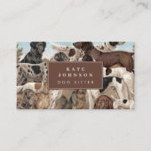 Dog Sitter Trainer Dierenverzorging Honden Loyalit Visitekaartje (Voorkant)