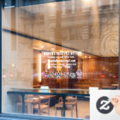 Dog Sitter Venster Cling Raamsticker (Cafe Raam)