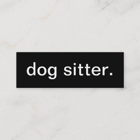 Dog Sitter Visitekaartje (Voorkant)